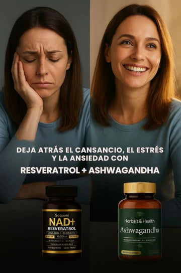 COMBO VITALIDAD NAD + RESVERATROL Y ASHWAGANDHA