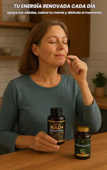 COMBO VITALIDAD NAD + RESVERATROL Y ASHWAGANDHA