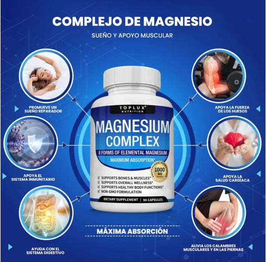 Magnesium complex 8 en 1 -90 Capsulas